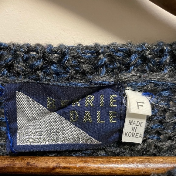 Vintage 90s Berrie Dale Colour Block Geometric Knit Sweater Men’s Large - Picture 2 of 9